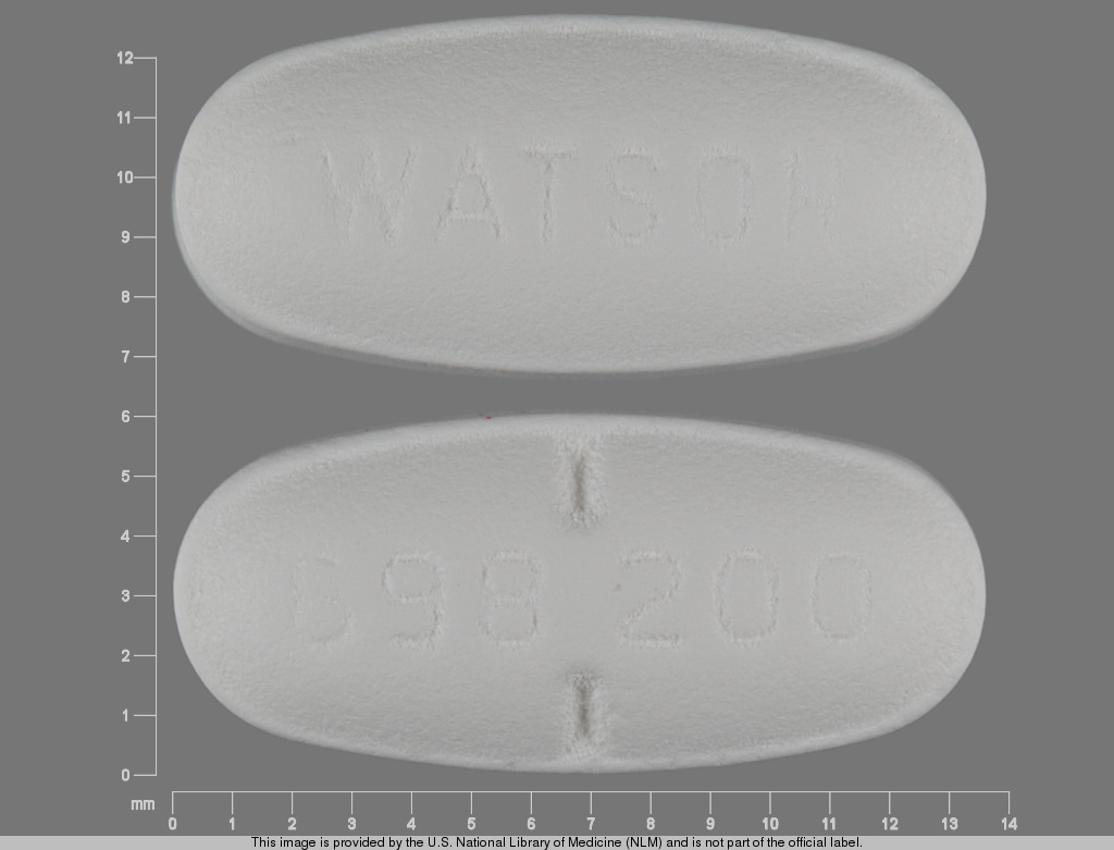 White Oval pill with imprint WATSON;698;200 — Hydroxychloroquine sulfate 200 mg (view 2)
