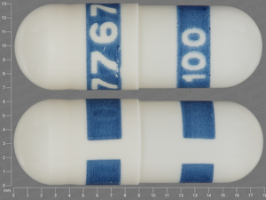 White Capsule pill with imprint 7767;100 — Celecoxib Celecoxib 100 mg; (view 3)