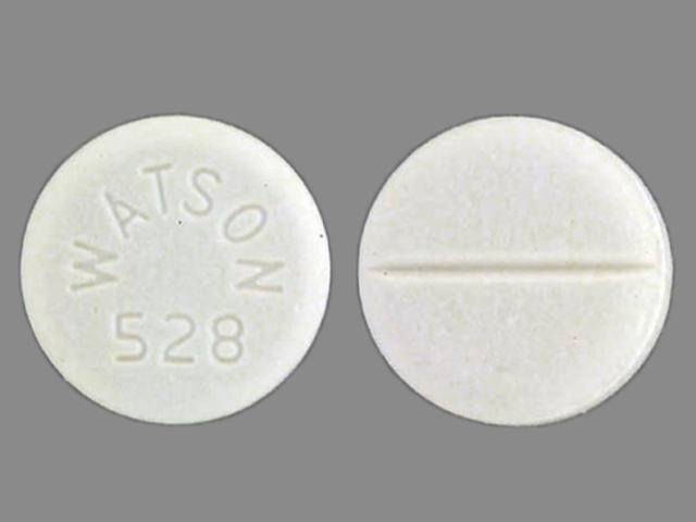 White Round pill with imprint WATSON;528 — Estradiol Estradiol 0.5 mg; (view 2)