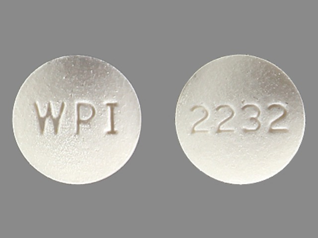 White Round pill with imprint 2232;WPI — Tamoxifen citrate Tamoxifen citrate 10 mg (view 2)