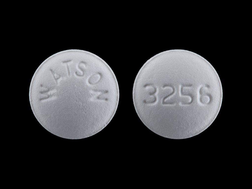White Round pill with imprint WATSON;3256 — Cyclobenzaprine hydrochloride 5 mg (view 2)