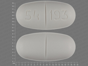 White Oval pill with imprint 54;193 — Nevirapine Nevirapine 200 mg; (view 2)