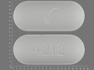 White Oval pill with imprint 4212;V — Methocarbamol Methocarbamol 750 mg; (view 2)