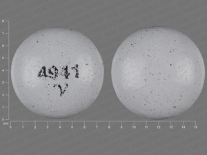 Gray Round pill with imprint 4941;V — Perphenazine Perphenazine 4 mg; (view 5)