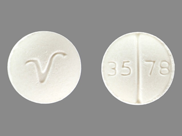 White Round pill with imprint 3578;V — Hydrocortisone Hydrocortisone 5 mg; (view 2)