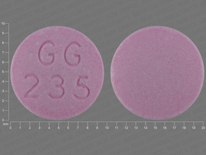 Pink Round pill with imprint GG;235 — Promethazine hydrochloride Promethazine hydrochloride 50 mg; (view 2)