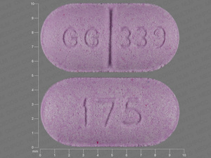 Purple Capsule pill with imprint 175;GG;339 — Levothyroxine sodium Levothyroxine sodium 175 ug; (view 2)
