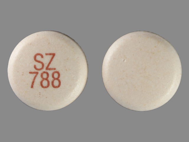 Brown Round pill with imprint SZ;788 — Carbamazepine 400 mg (view 2)