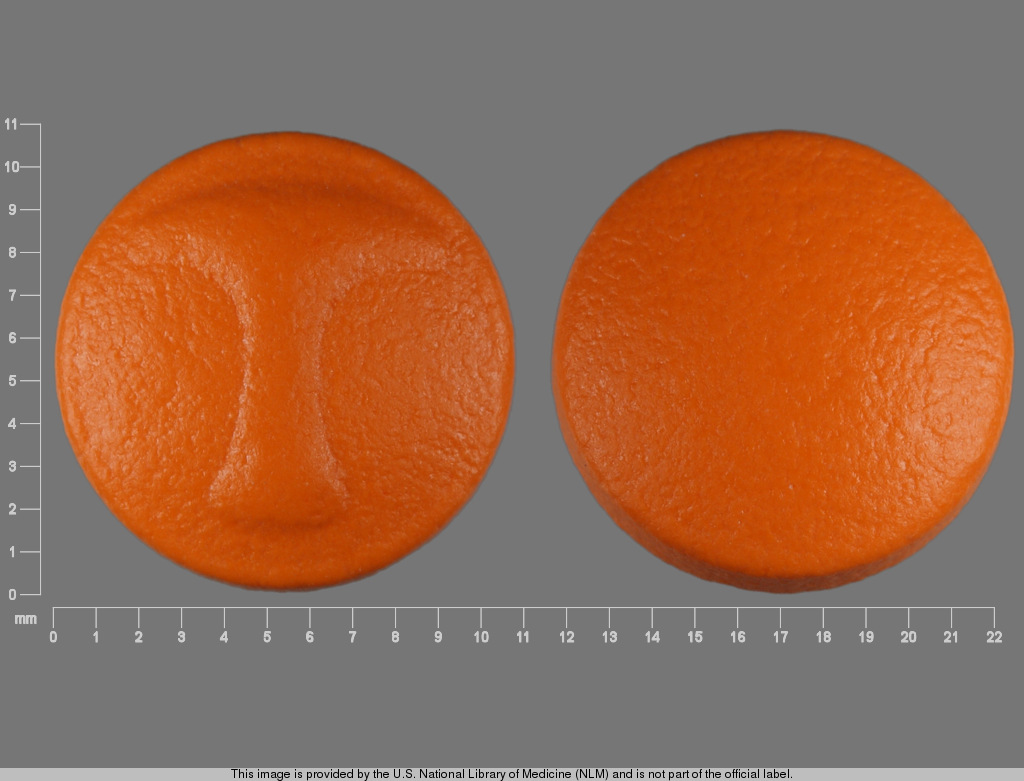 Orange Round pill with imprint T — Regular strength aspirin ec Aspirin 325 mg; (view 2)
