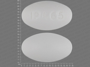 White Oval pill with imprint IP;465 — Ibuprofen Ibuprofen 600 mg; (view 7)