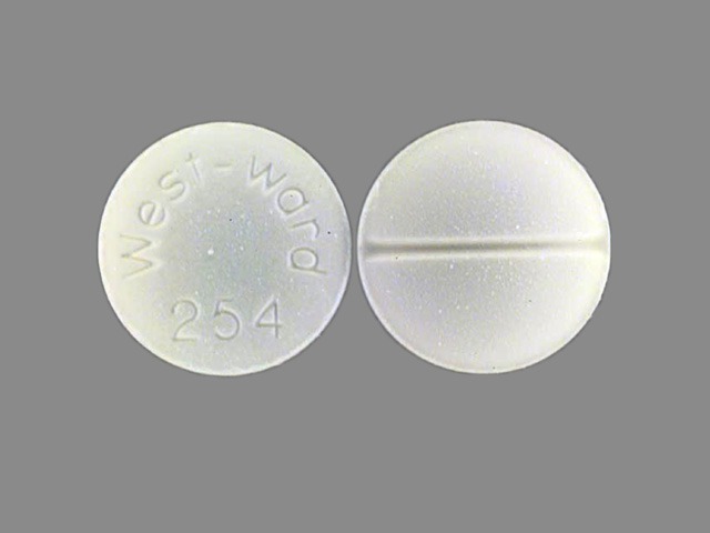 White Round pill with imprint WW;254 — Hydrocortisone Hydrocortisone 20 mg; (view 2)