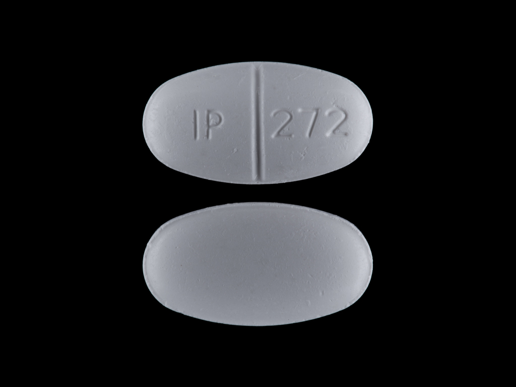 White Oval pill with imprint IP;272 — Sulfamethoxazole and trimethoprim Sulfamethoxazole 800 mg;trimethoprim 160 mg; (view 2)