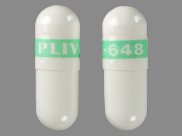 White Capsule pill with imprint PLIVA;648 — Fluoxetine Fluoxetine hydrochloride 20 mg; (view 2)