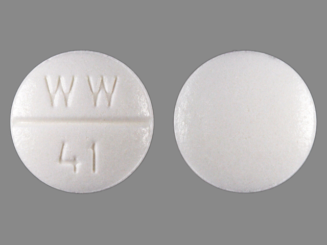 White Round pill with imprint WW41 — Digoxin Digoxin 250 ug (view 2)