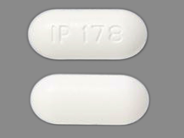 White Capsule pill with imprint IP;178 — Metformin hydrochloride Metformin hydrochloride 500 mg; (view 2)