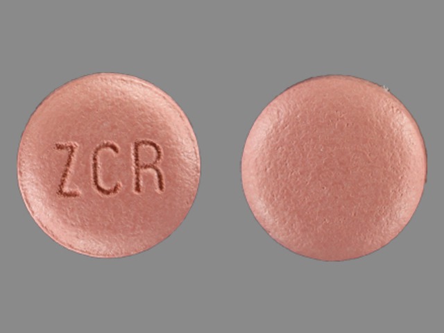 Blue Round pill with imprint ZCR — Zolpidem tartrate Zolpidem tartrate 12.5 mg; (view 2)