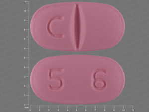 Pink Oval pill with imprint 5;6;C — Paroxetine hydrochloride 20 mg (view 2)