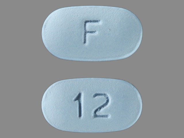 Blue Capsule pill with imprint F;12 — Paroxetine Paroxetine hydrochloride hemihydrate 30 mg; (view 4)