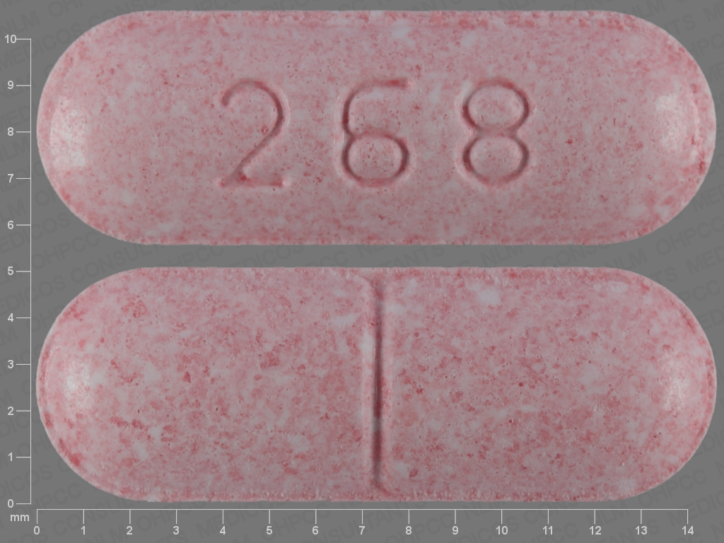 Pink Capsule pill with imprint 268 — Carbamazepine Carbamazepine 200 mg; (view 2)