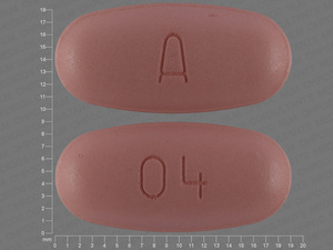 Pink Capsule pill with imprint A;04 — Simvastatin Simvastatin 80 mg; (view 5)