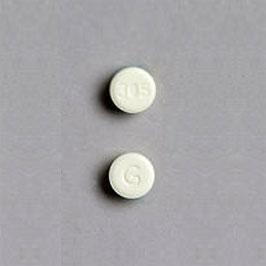 Yellow Round pill with imprint 305;G — Norethindrone 0.35 mg (view 2)