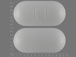 White Oval pill with imprint I;1 — Naproxen Naproxen 375 mg; (view 2)