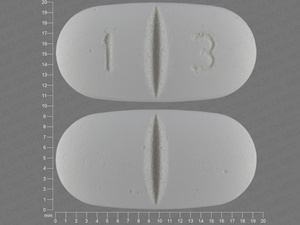 White Capsule pill with imprint 1;3 — Gabapentin Gabapentin 800 mg; (view 3)