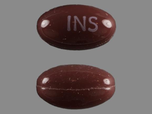 White Capsule pill with imprint INS — Dronabinol Dronabinol 2.5 mg; (view 12)