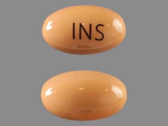 White Capsule pill with imprint INS — Dronabinol Dronabinol 2.5 mg; (view 10)