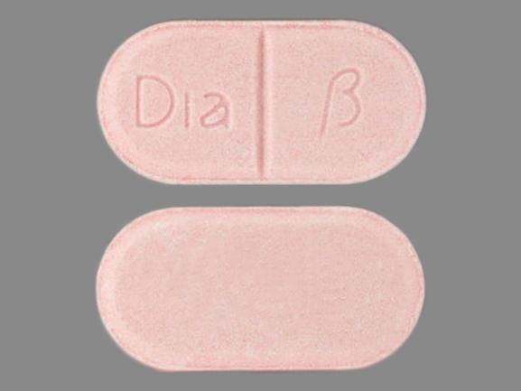 Green Oval pill with imprint Dia;B — Diabeta Glyburide 5 mg; (view 7)