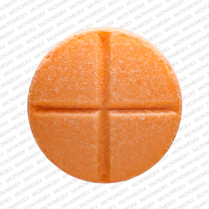 Orange Round pill with imprint E;401 — Amphetamine and dextroamphetamine  20 mg (view 3)