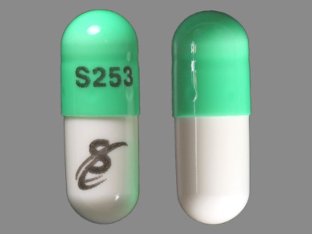 Green Capsule pill with imprint S253;S — Chlordiazepoxide hydrochloride Chlordiazepoxide hydrochloride 25 mg; (view 2)