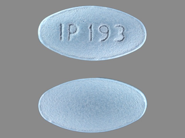 Blue Oval pill with imprint IP;193 — Naproxen sodium Naproxen sodium 275 mg; (view 2)