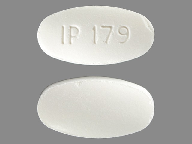 White Capsule pill with imprint IP;179 — Metformin hydrochloride Metformin hydrochloride 750 mg; (view 5)