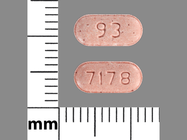 Pink Oval pill with imprint 7178;93 — Nefazodone hydrochloride 50 mg (view 3)