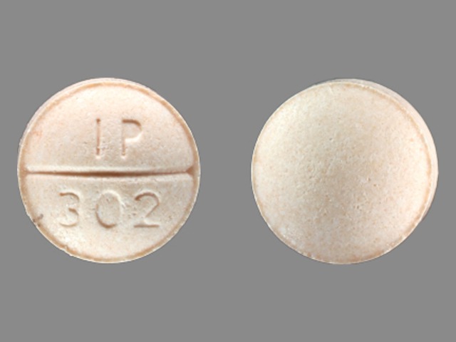 Orange Round pill with imprint IP;302 — Venlafaxine hydrochloride Venlafaxine hydrochloride 37.5 mg; (view 2)