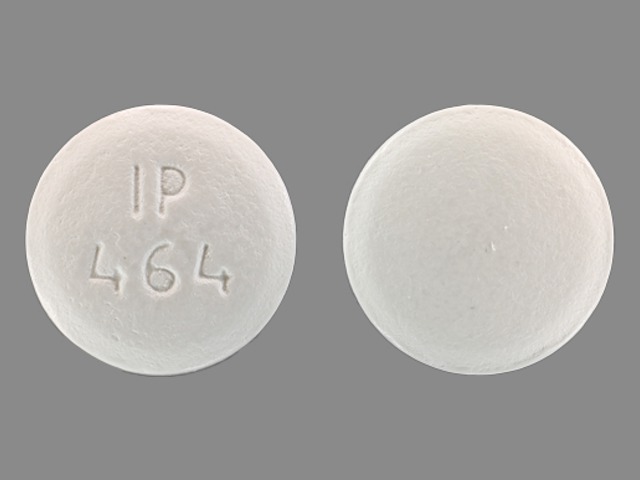 White Round pill with imprint IP;464 — Ibuprofen Ibuprofen 400 mg; (view 7)