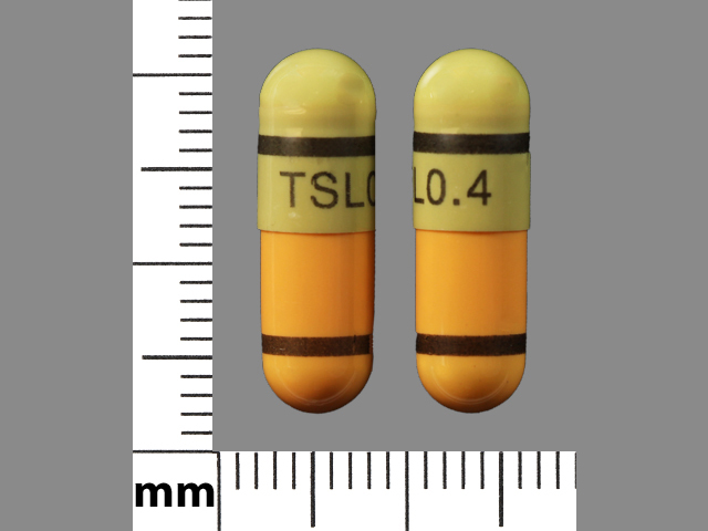 Orange;green Capsule pill with imprint TSL;0;4 — Tamsulosin hydrochloride Tamsulosin hydrochloride 0.4 mg; (view 3)