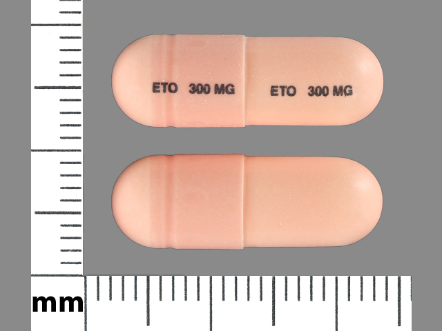 Pink Capsule pill with imprint ETO;300;MG — Etodolac Etodolac 300 mg; (view 4)