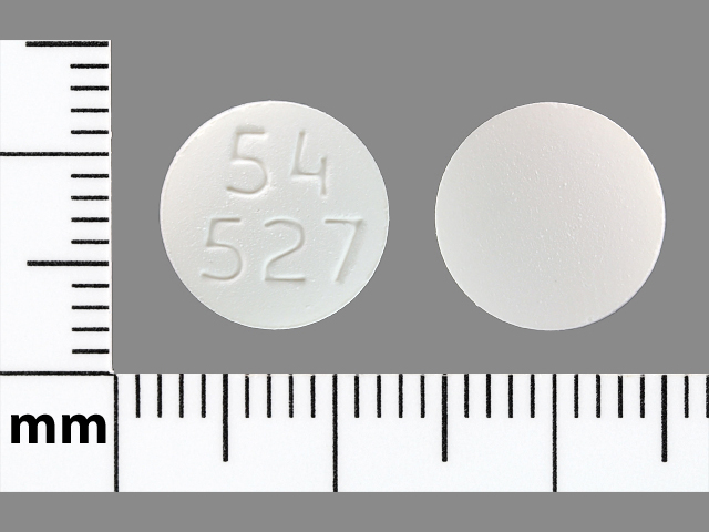 White Round pill with imprint 54;527 — Quetiapine fumarate Quetiapine fumarate 200 mg; (view 2)