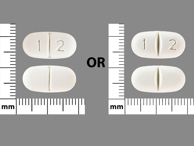 White Capsule pill with imprint 1;2 — Gabapentin Gabapentin 600 mg; (view 3)