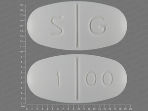 White Capsule pill with imprint S;G;1;00 — Nevirapine Nevirapine 200 mg; (view 2)