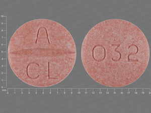 Pink Round pill with imprint A;CL;032 — Candesartan cilexetil Candesartan cilexetil 32 mg; (view 2)