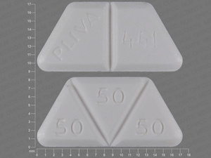 White Trapezoid pill with imprint PLIVA;441;50;50;50 — Trazodone hydrochloride Trazodone hydrochloride 150 mg; (view 3)