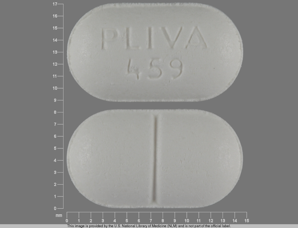 White Oval pill with imprint PLIVA;459 — Theophylline 300 mg (view 2)