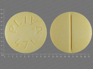Yellow Round pill with imprint PLIVA;471 — Propranolol hydrochloride Propranolol hydrochloride 80 mg; (view 2)