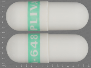 White Capsule pill with imprint PLIVA;648 — Fluoxetine Fluoxetine hydrochloride 20 mg; (view 19)