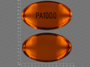 Orange Capsule pill with imprint PA1000 — Ethosuximide Ethosuximide 250 mg; (view 2)