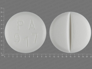 White Round pill with imprint PA;917 — Torsemide Torsemide 20 mg; (view 2)