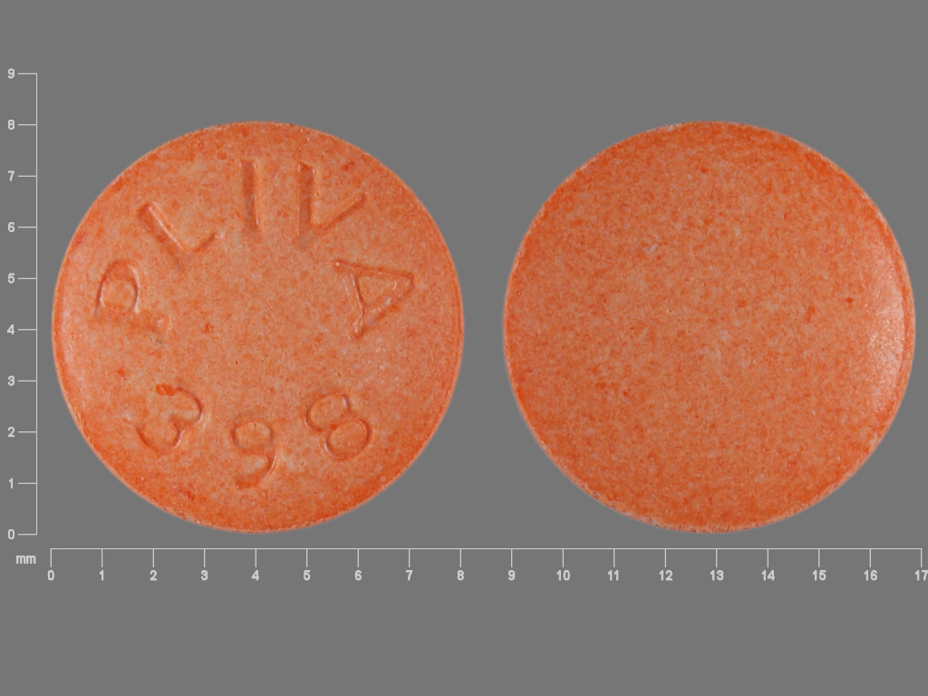 Orange Round pill with imprint PLIVA;398 — Hydralazine hydrochloride 10 mg (view 2)